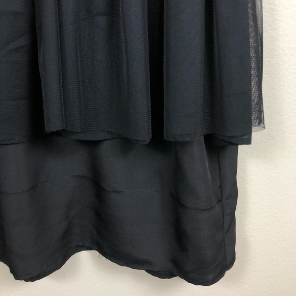 Keepsake Black Ruffle Tiered Mini Dress Size 2 - Picture 4 of 13